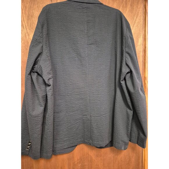 Goodfellow & Co Kenwood XXL Mens Blazer In Navy Textured Cotton Blend - Picture 8 of 8